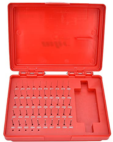 Set di Calibri a Spina Set di Calibri a Spina in Acciaio Set di Calibri a Spina in Acciaio Gcr15 50Pcs Set M0 0,011 0,060 Pollici Set di Calibri a Spina in Acciaio Precisione da