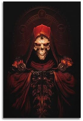 VZRSQZK Diablo II Kunstposter, dekoratives Gemälde, Leinwand, Wandposter und Kunstdruck, modernes Familienschlafzimmer-Dekor-Poster, 20 x 30 cm