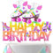 Happy Birthday Tortendeko, Rollschuhe Topper Cake, Kuchendeko Geburtstag, Happy Birthday Kuchen Deko, Kuchendeko, Tortendeko Geburtstag für Mädchen