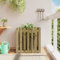 BaraSh Jardinière avec Design de clôture 70x70x70 cm pin imprégné,Jardiniere sur Pieds,Bac avec Treillis,Jardiniere Terrasse