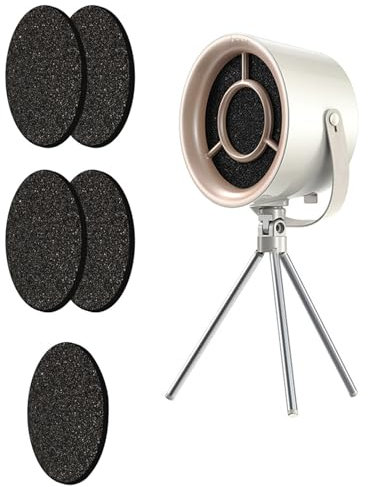 Yolispa Mini Portable Range Hood with 3 Wind Speeds, Desktop Cooker Hood for Home Fondue Hot Pot BBQ (Milky white)