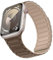 Suphart Magnetic Watch Straps Compatible with Apple Watch Strap 42mm 41mm 40mm 38mm, Soft Silicone Replacement Band Designed for iWatch SE Series 10 9 8 7 6 5 4, Brown