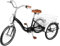 EurHomePlus 20 Dreirad für Erwachsene Fahrrad 3 Räder Fahrrad Höhenverstellbar, 3-Rad-Dreirad Fahrrad mit Einkaufskorb für Erwachsene, Outdoor-Aktivitäten, Schwarz