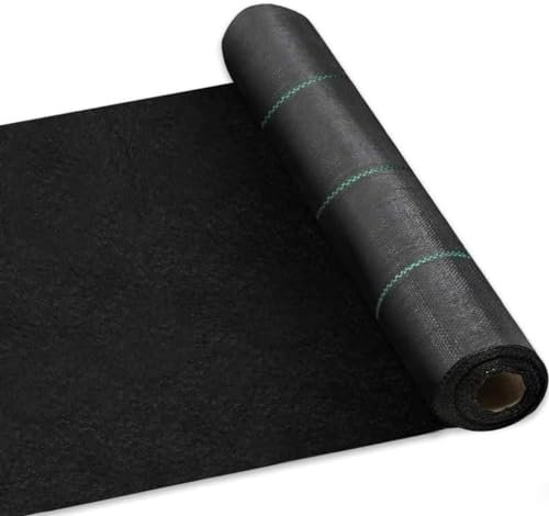 EPANO LXXW Unkrautfolie Garten-Unkrautschutz-Landschaftsstoff, Geotextil, Unkrautbekämpfungsstoff, Bodendecker, Unkrautbekämpfungsmembran für Gärten, Rasenfläche(0.9x91m/3x300ft)