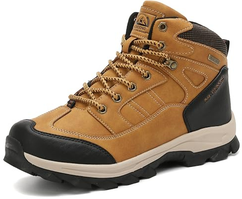 AX BOXING Winterschuhe Herren Gefüttert Winterstiefel Wanderschuhe Rutschfeste Warm Schneestiefel Outdoor Trekkingschuhe 41-46 EU