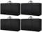 4 Pack 250L Moving Boxes Large Strong, Extra Large Storage Bags for Clothes,Under Bed Storage Boxes with Zips for Duvets, Laundry, House Garden, Underbed Storage