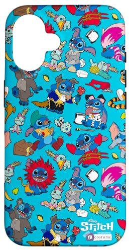 iPhone 16 Disney 100 Stitch in Costume Disney Characters and Scrump Case