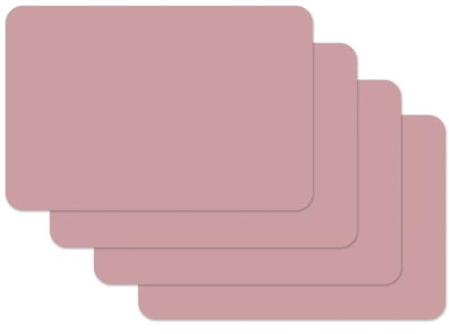 sopomarkt24 Tischset Rose 4er Platzset Tischsets & Untersetzer für Küche Esszimmer Platzdeckchen Tischmatte abwaschbar & leicht zu reinigen 45 x 30 cm