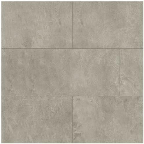 HORI Klick Hart Vinylboden aus hochwertigem SPC ohne PVC Concreto, elegante Landhausdiele, 1,736 m², Trittschalldämmung, wasserfest, für Fußbodenheizung und Feuchträume geeignet,