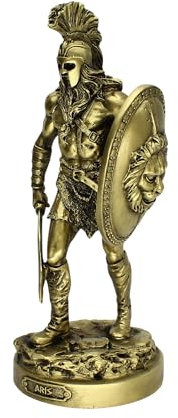 Ares God Statue Antike griechisch-römische Mythologie Skulptur 26 cm