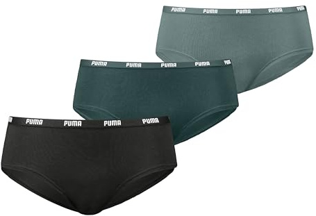 Puma Damen Hipster Panties, Green Combo, L EU