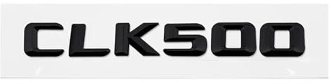 Auto-Heck-Kofferraum-Emblem-Aufkleber, Auto-Buchstabenabzeichen im Alten Stil, Dekoration, kompatibel mit CLK-Klasse CLK350 CLK430 CLK500 CLK550(CLK500-Black)