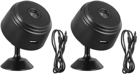 DIYEAH 2Pcs Indoor Security with Night Vision Motion Remote Monitoring for Home Smart Design for Enhanced Safety