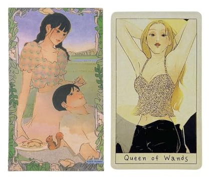 Cartes Love Oracle, jeu de tarot d'amour, messages et symboles romantiques, finition robuste de qualité, jeu de relations pour soirées en , célibataires, couples explorant l'amour, 10,3 x 6 cm