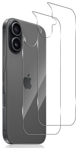 Lutree für Panzerglas für iPhone 17 Rückseite Schutzfolie, 2 Stück 9H Härte HD Folie Hinten Displayschutz, Anti- Kratzer Schutzglas Rückseitenfolie
