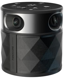 PANOCORE360 All-in-One Meeting Camera - 360° Conference Cam for PC Mac, Speaker & Mic Array, Auto Speaker Focus, 1080P Output, AI Voice Isolation, Local Recording,Compatible with Webex/Zoom/Teams/Meet