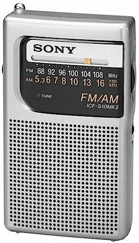 Sony ICF-S10MK2 Personal Analog Grey - radios (AA, Personal, Analog, AM, FM, 87.5 - 108 MHz, 530 - 1605 kHz)