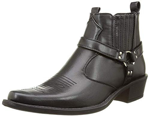 Cowboystiefel von Us Brass, in Hellbraun, Braun und Schwarz, Schwarz - schwarz - Größe: 45