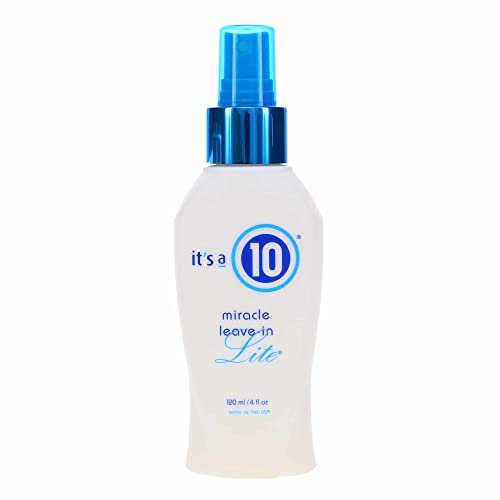 It’s a 10 Miracle Leave-In Lite Conditioner (59,1ml) – leichtes Pflegespray für feines Haar – Frizz-Kontrolle, Hitzeschutz, Farbpflege – Glanz & Volumen – Leave-In mit UV-Schutz