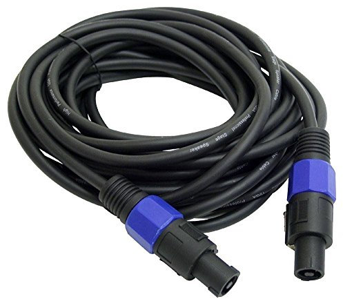 OmniaLaser OL-SPK3 Cavo per Casse da 5.8 mm-Altoparlante DJ PA per Applicazioni Professionali con connettori Speakon con Sistema Super Noise Free-3 Metri