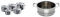 Le Creuset 3-Ply Stainless Steel Saucepan Set of 5 Pieces and 3-Ply Stainless Steel Steamer - Silver