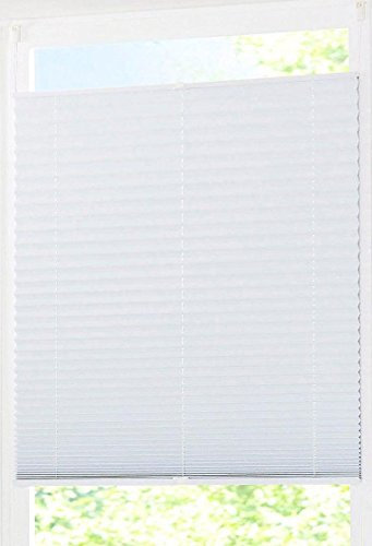 My Home Klemm Plissee Easyfix Plisseerollo Creme ohne Bohren Crush Optik (H/B: 130/50 cm)