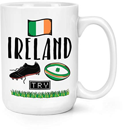 Rugby Ireland 15oz Large Mug Cup