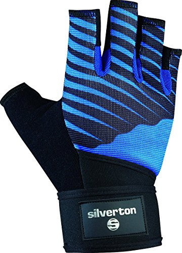 Silverton Erwachsene Handschuhe Cross Grip, schwarz/blau, L