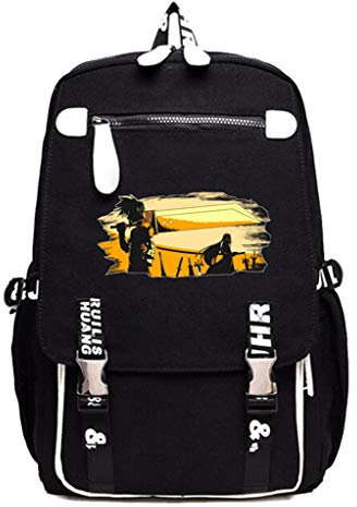 WANHONGYUE FINAL Fantasy Spiel Cosplay Studenten Rucksack Canvas Backpack Schultaschen Daypack -7