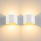 BELLALICHT LED Wandleuchte Innen Außen Warmweiß 2er Set mit Einstellbar Abstrahlwinkel Up Down 12W IP65 Wasserdicht Wandlampe für Bad Flur Kinderzimmer Treppenhaus Wohnzimmer Schlafzimmer