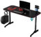 Ultradesk FRAG V3 Scrivania per Giocatori - Tavolo da Gioco Costruzione in Acciaio - Spazio per due Monitor - Forme Futuristiche - Spazio per le Gambe e Altro - Accessori Inclusi - 140x60cm - Rosso