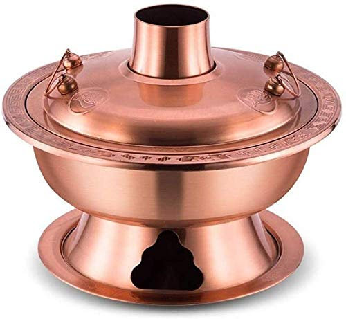 Pentola Calda Mongola, Pentola Calda Addensata, Vecchia Pentola in Acciaio Inossidabile di Rame in Carbonio Vecchia Pentola a Carbone di Pechino, Stufa Speciale, Usata per Cene in Famiglia, Picnic
