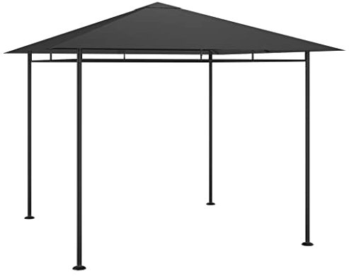 vidaXL Pavillon Partyzelt Gartenzelt Gartenpavillon Festzelt Bierzelt Garten Zelt Outdoor Sonnenschutz Pergola 3x3x2,7m Anthrazit 180g/m²