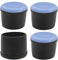 cyclingcolors 4X Embout de Tube Bouchon Rond Enveloppant Teflon Pied Chaise Meuble Table Noir (12mm)