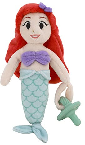 Disney Ariel Schnuller Buddy aus superweichem Plüsch, Rot, Lavendel und Aquamarin