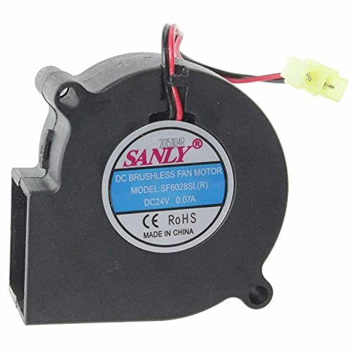 DIM/PLEX Elektrischer Feuer-Gleichstrom-Lüftermotor, Opti-Myst Retail Inset Chrom für SF6028SL(R), 24 V, 0,07 A