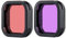 YALLSAME Lot de 2 filtres de plongée pour GoPro Hero 12 11 10 9 noir en couleur rouge et magenta, idéal pour la plongée avec tuba et enregistrement sous-marin, lot de 2 filtres d'objectif pour Go Pro