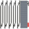 Beefoor Tent Stakes 12 inch Heavy Duty Tent Pegs Tarp Pegs Camping Stakes for Outdoor Camping Canopy and tarp Suitable For High Winds and All Kinds of Ground 10pc Outdoor Metal Stakes with Storage Bag