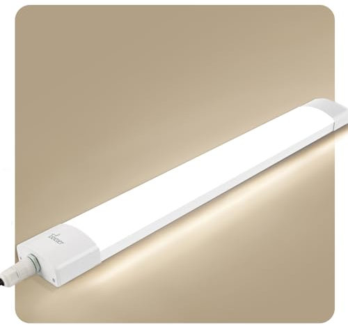 Tobeter Led Feuchtraumleuchte 115cm, 36W 3600LM LED Röhre, Reihenschaltung Werkstattlampe, Neutralweiß 4000K,IP66 Wasserfest Feuchtraumlampe für Garage Keller Werkstatt Badezimmer