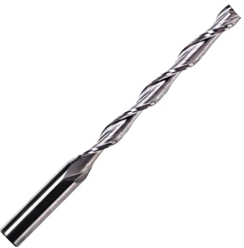 Rennie Tool 5mm x 52mm x 1/4 Shank Carbide Spiral 2F Up Cut Router Bit