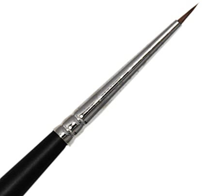 Grimas Profi-Schminkpinsel Rotmarder MR00, rund, 0.5mm Breite, hochwertiger Pinsel, sehr elastisch, für alle Arten von Make-Up geeignet, ideal fürs Kinderschminken