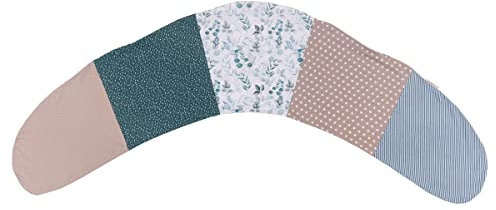 ULLENBOOM ® Stillkissen mit Füllung 170x34 cm Eukalyptus (Made in EU) - Stillkissenbezug: 100% Baumwolle (OEKO-TEX ®), Mit Mikroperlen, Schwangerschaftskissen & Seitenschläferkissen