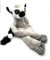 Onwomania Plüschtier Kuscheltier Stoff Tier Lemur AFFE mit Klett 43cm Grau