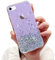 LCHULLE Glitzer Hülle Kompatibel mit iPhone SE 2022 Handyhülle,iPhone 7/8/SE 2020(4.7 Zoll) Hülle Mädchen Schuzhülle Glitzer klar Handyhülle Silikon Case Cover für iPhone 7/8/SE2020/SE2022 Lila