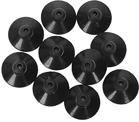 GOSER 10 X Schwarz Gummi 27Mm Saugnapf Clip Saugnapf für Aquarium Pumpe