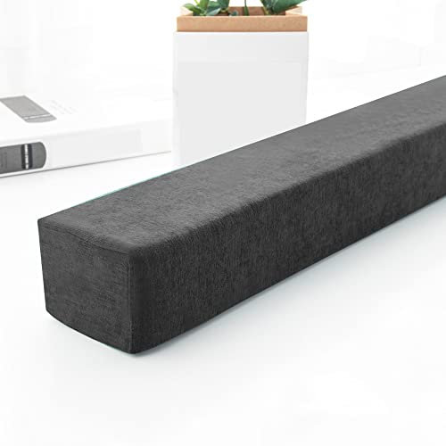 XIEMINLE Armlehnen-Kissen für Sofa, Kopfteil, Bettbrücke, Doppelbett zu Einzel-/Doppel-/Kingsize-Bett, langes Bett, Sofa, Lückenfüller, abnehmbares Armlehnen-Kissen für Hotel, 180 x 10 x 8 cm, Grau 2