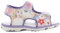 Disney FROZEN Sandali per bambini dai 2 agli 8 anni, scarpe per bambini con motivo regina di ghiaccio Elsa, scarpe estive con chiusura in velcro, ideali per il bel tempo, viola, Lilla, 25 EU