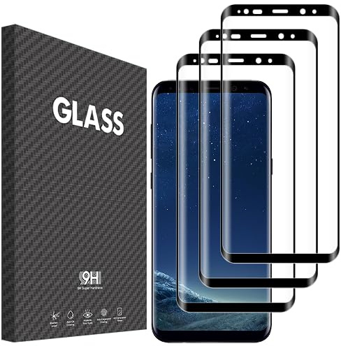 Vsjnk Verre trempé pour Samsung galaxy s8 plus Film protection ecran, 3 Pièces protector HD Vitre 9H Dureté Glass Sans Bulles Anti-Rayures Compatible avec Samsung S8 +