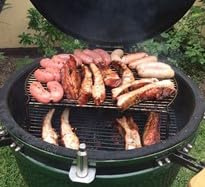 YNNI KAMADO TQASK27 Grillrost, obere zweite Ebene, 53 x 48 x 10 cm, für 68,6 cm oder größere Grills, TQASK27