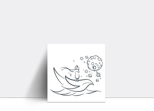 Temporäre Tattoo-Aufkleber „Der Kleine Prinz“ Gras Arm Handgelenk Saft Pflanzentinte Wasserfest Semipermanent Und 2 Wochen Haltbar Hals Männer Und Frauen